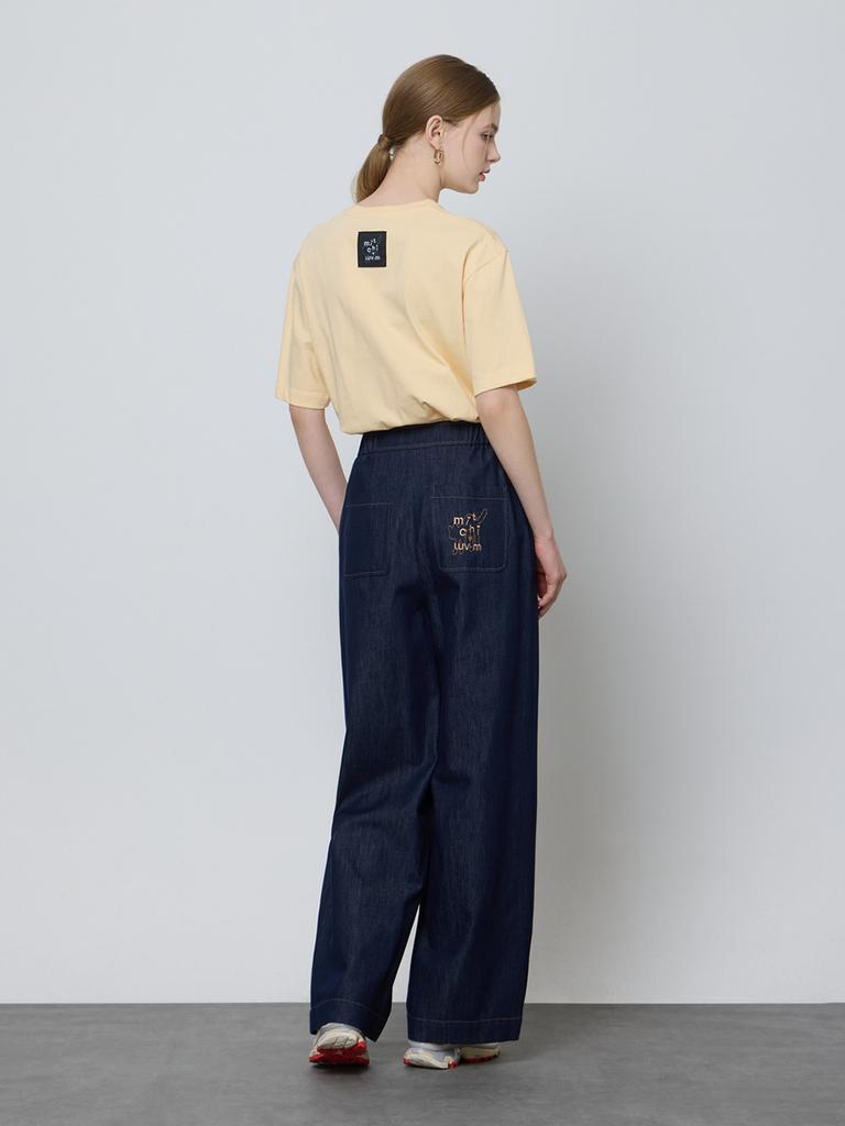 LUVM Unisex Basic Mitchi T-Shirt_Yellow