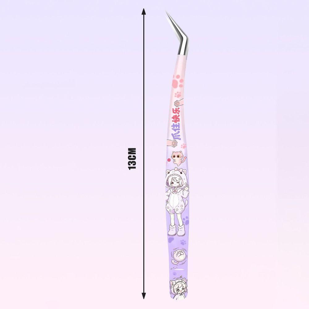 Anti-static Craft Tweezers High Precision False Eyelash Tweezers Sticker Crafting