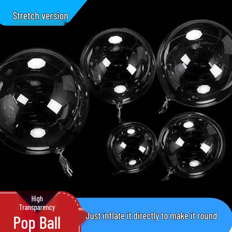 Transparent Bobo Balloons for Weddings & Birthday Celebrations - 18", 20", 24