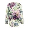 Women's Fashion Long Sleeve Christmas Snowman Snowflake Print Jacket Cardigan