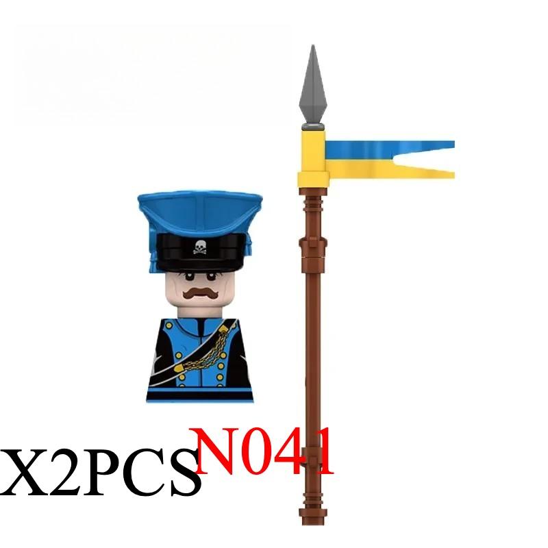 Medieval Napoleonic War Soldiers Figures Military MOC Building Block Knights British French Fusilier Rifles Weapon Kids Toy B08