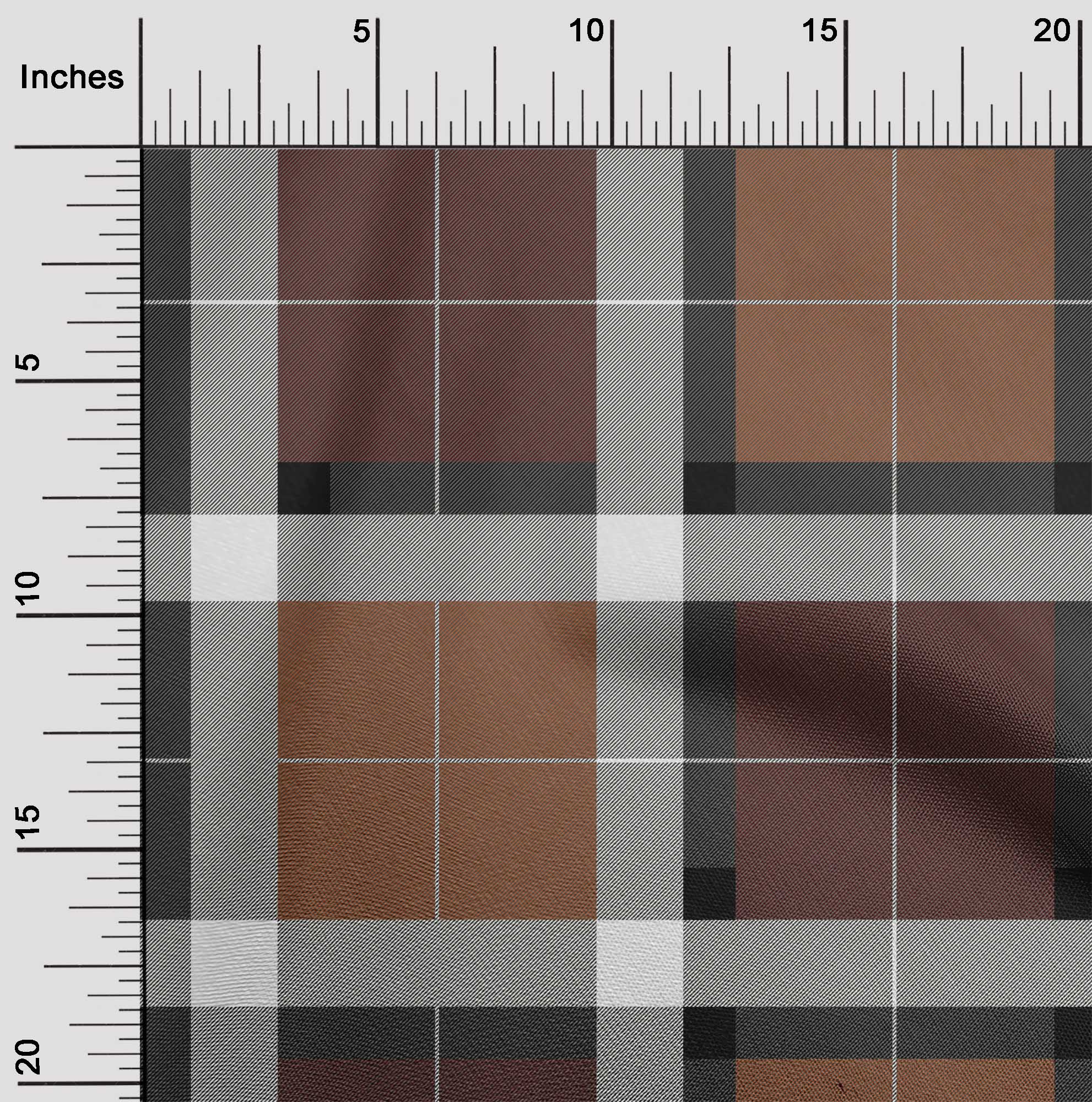 

OneOone Cotton Flex Fabric Tartan Тканина для декору в клітинку з принтом BTY 40 дюймів 42 Inch Wide - Viscose Chiffon іржі коричневого кольору