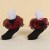 Girls Lace Trim Breathable Princess Dance Socks for Performance and