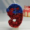 Creative Design Spider-Man Digital Birthday Candle Cake Party Decoration Handmade Cool Doll Birthday Candle