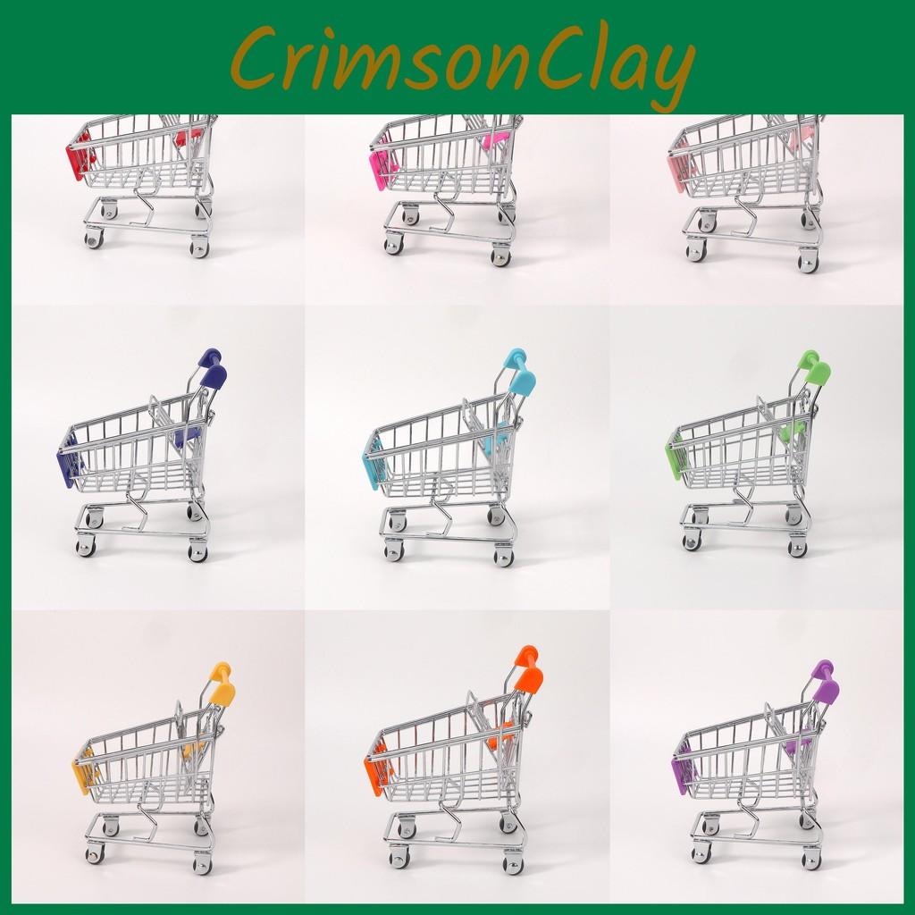 Toy Metal Small Shopping Cart Interactive Features For Kids Role Playing Games