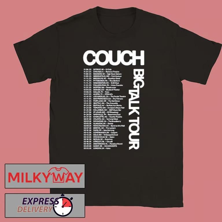 Couch The Band Big Talk Tour 2025-26 T-Shirt Unisex T-Shirt XXXXL