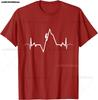 Climbing T-Shirt Heartbeat Rock Mountain Bouldering Gift T-Shirt