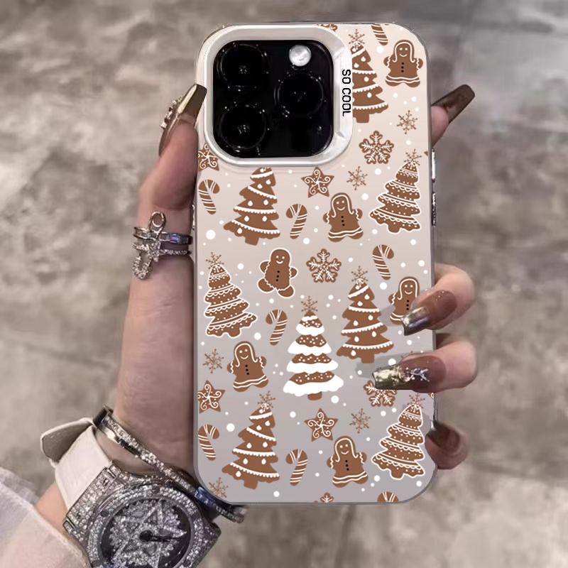 

Christmas Tree Snowman Electroplate Phone Case For Xiaomi Mi 15 14 13 12 13T 14T Pro 11 Lite 5G NE Poco F6 X5 X6 M6 Pro Cover Mi 15