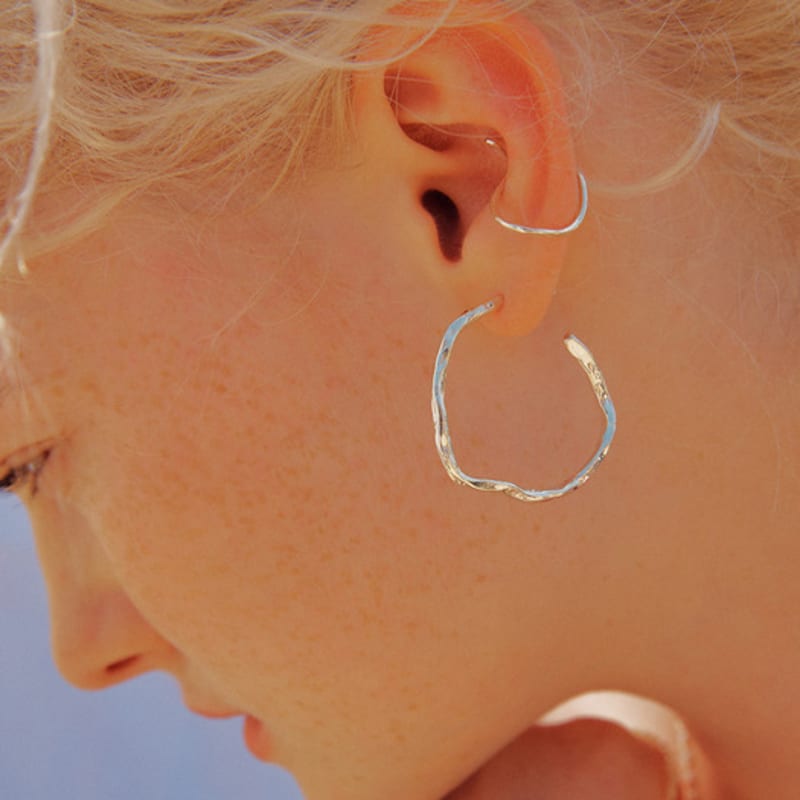 ACOOPU [925 Silber]Momi Ringohrringe