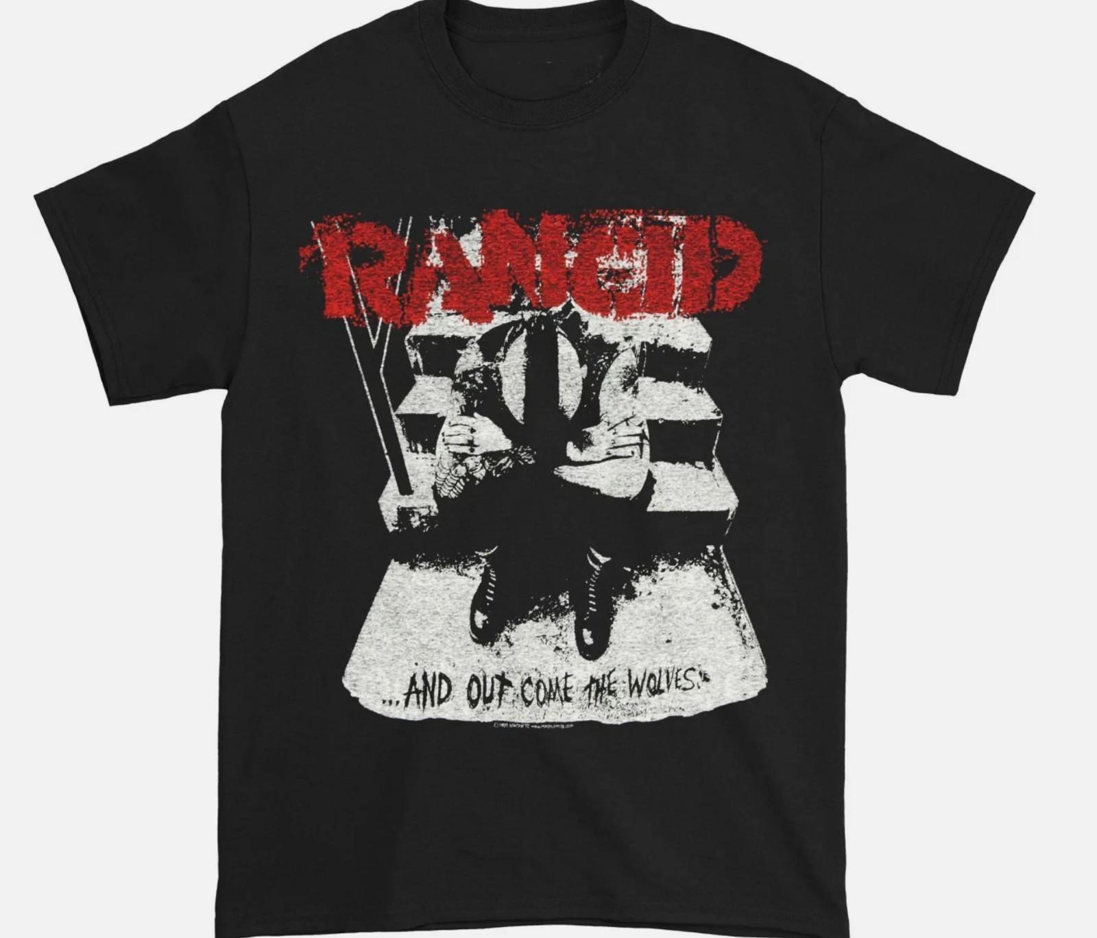 Rancid And Out Come The Wolves T-Shirt Classic Unisex Black S-5XL XL