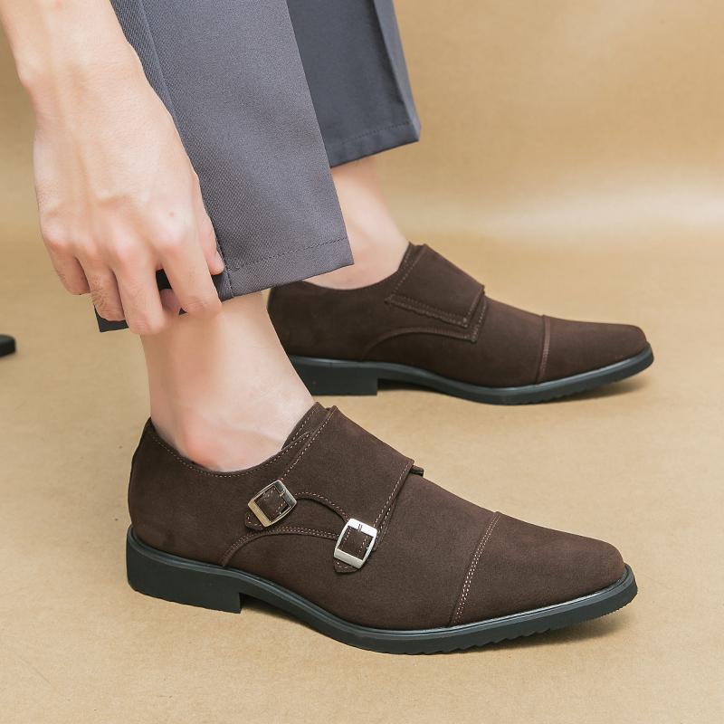 Fashion New Mens Loafers Male Comfortable Outdoor Casual Shoe Handmade Men's Driving Shoes 2024 Leather Fashion Monk Strap Shoes Men