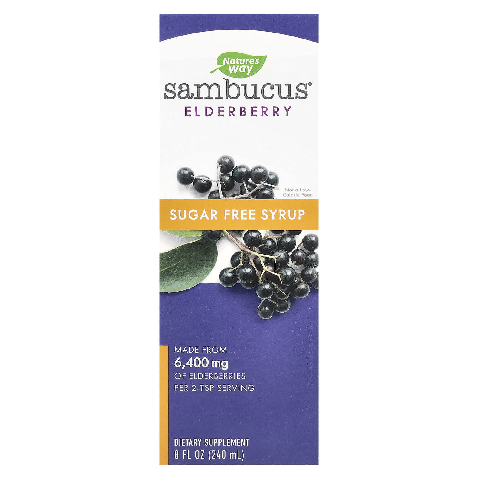 

Nature s Way, Sambucus, Standardized Elderberry, Sugar Free, 8 fl oz (240 ml)