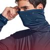 Men's Casual Long Sleeve Hoodie Lightweight Breathable Sun Protection Pullover with Tie-Dye Floral Print and Adjustable Hood for Outdoor Activities