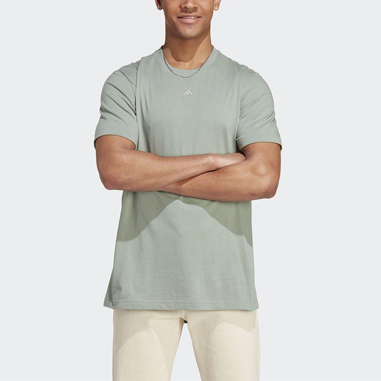 Adidas T Shirts Men's Green Crew Neck Moderate Other IC9799