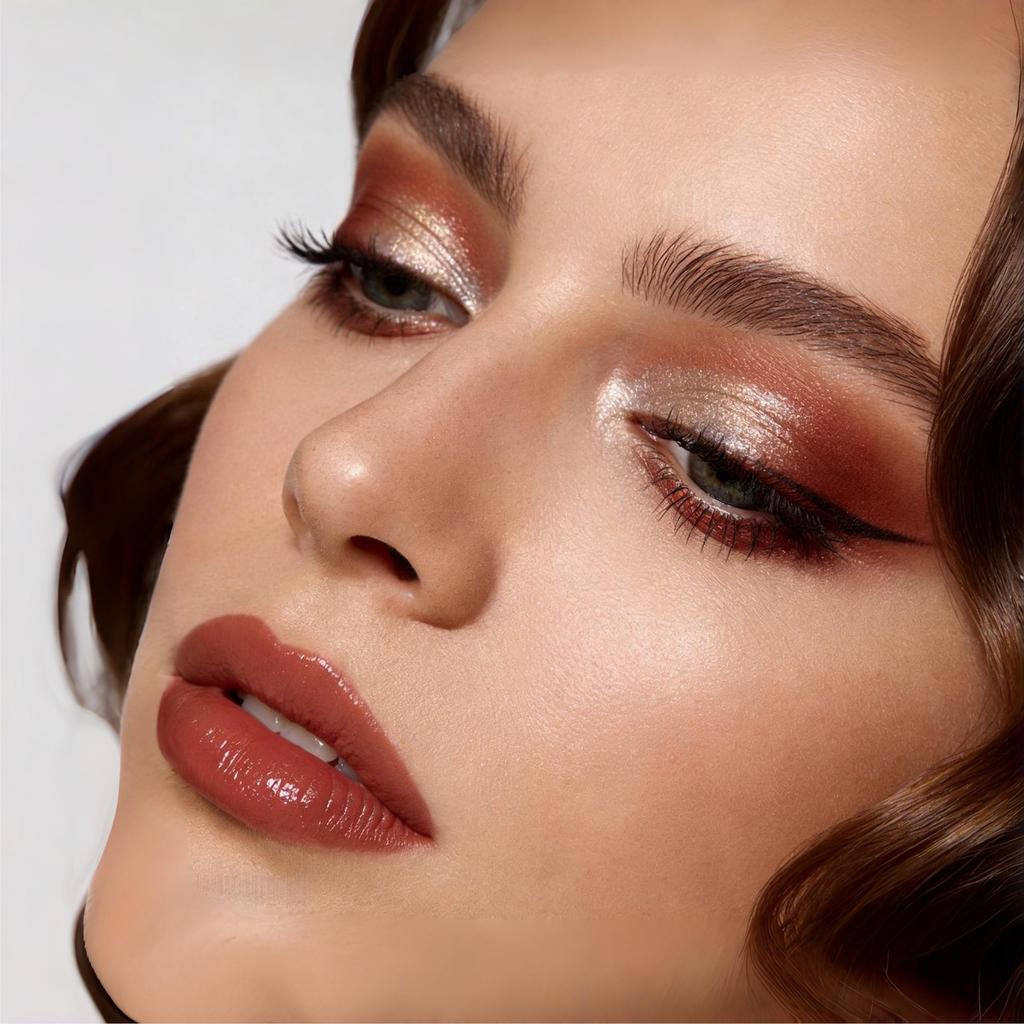 2PCS Vibrant  Eyeshadow Stick Long-Lasting Shimmery and Glittery Eye Makeup Easy-to-Apply Smudge-Proof and Waterproof Eye Shadow Pencil