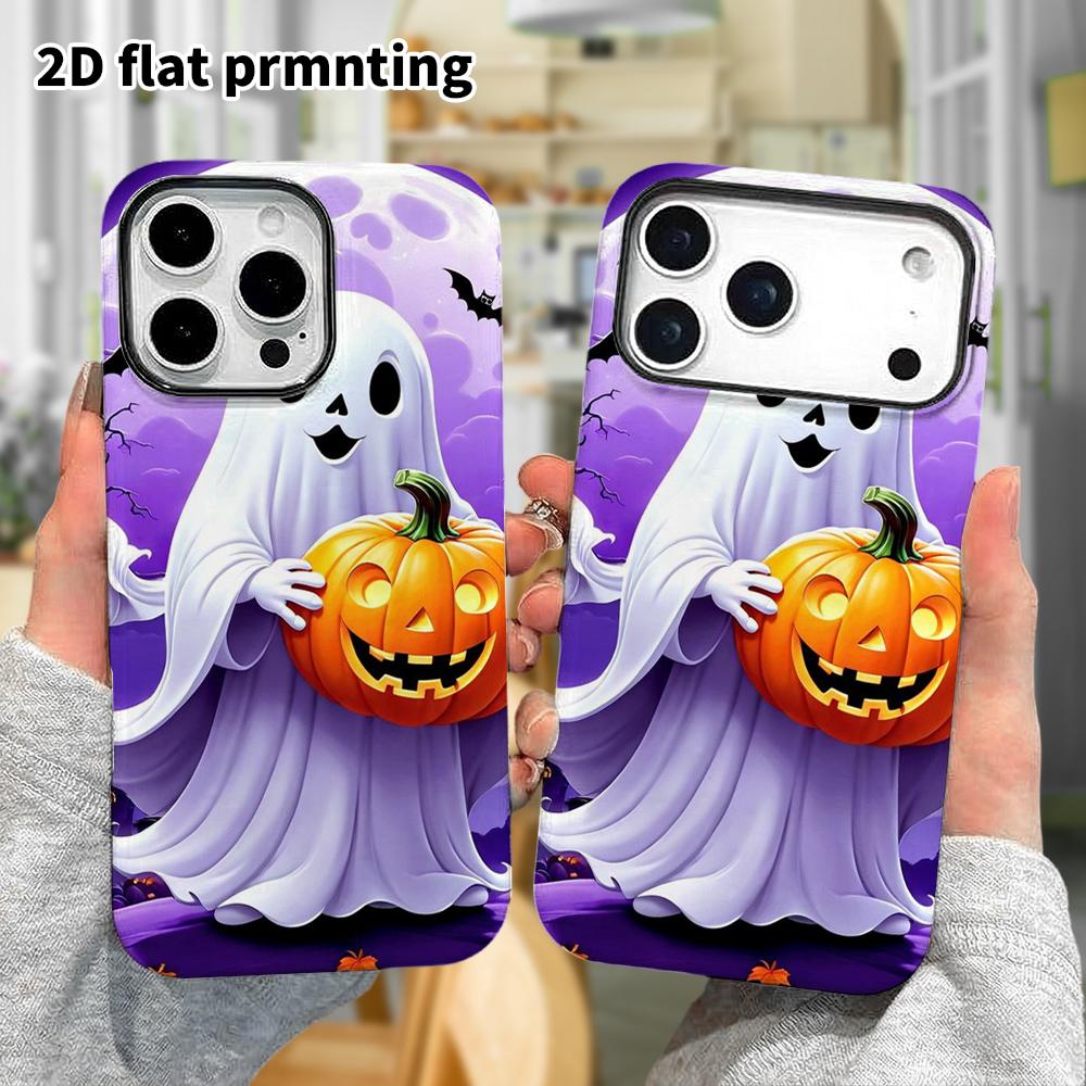 Phone Case: 2D Flat Design Suitable for iPhone 18, 17, 16, 15, 14, 13 Pro Film Protection Case, Couple Style, Halloween Theme, Christmas and Halloween