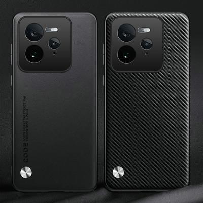 Custodia in pelle PU in fibra di carbonio per Realme GT 7 Pro GT6 Custodia protettiva antiurto opaca morbida per Realme GT Neo 6 SE