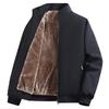 Middle-aged and elderly men's fleece thickened dad jacket