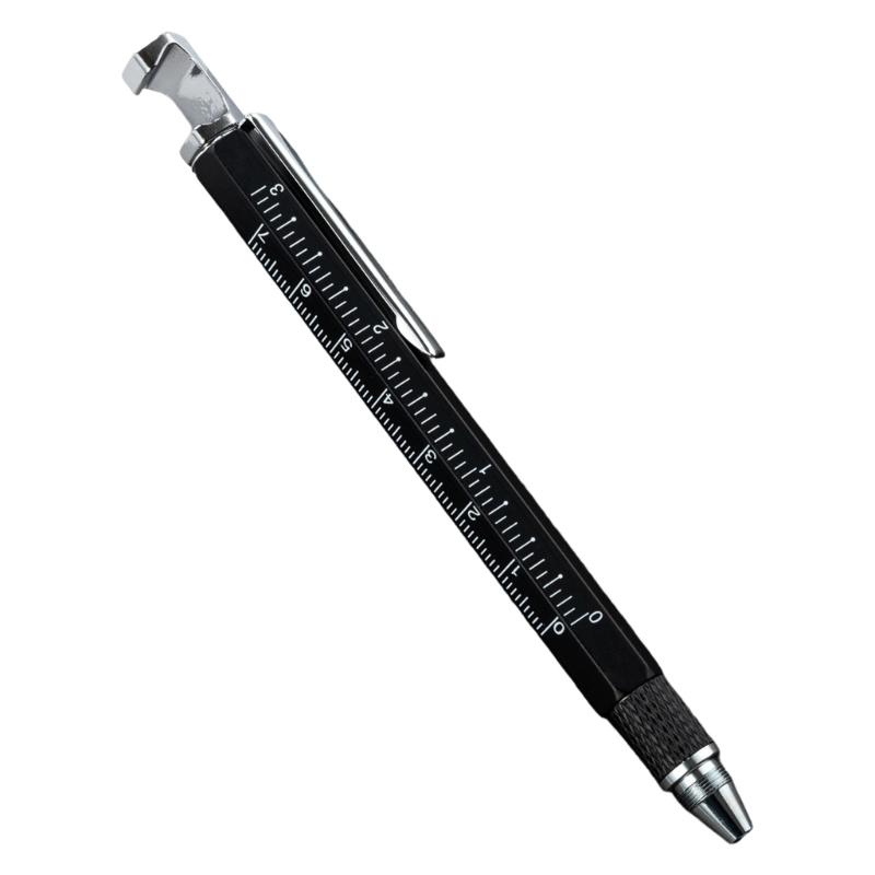 7 In 1 Stylus Pen Engineer Tool Pen Features Precise Measurement Scale And Double Ended Screwdriver For Various Uses