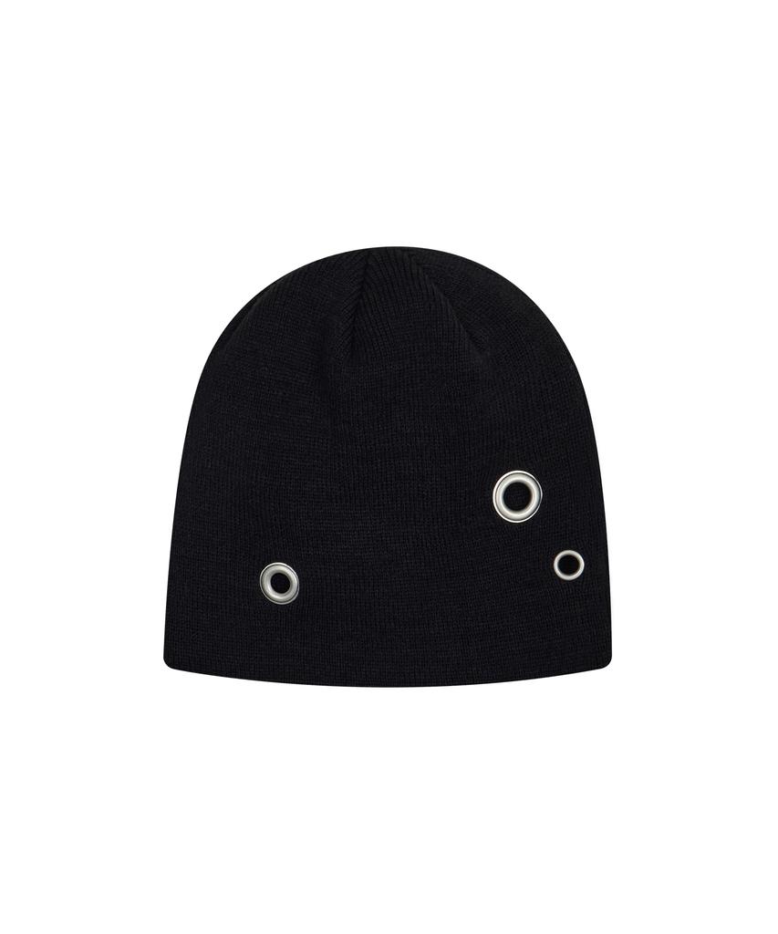 Deuleongkeutegseuteu Eyelet Beanie Black