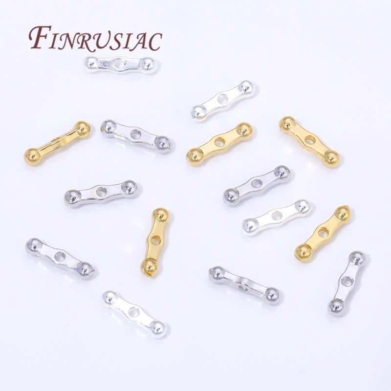 10/20Pcs 18K Gold Plated Decorative Beads,Spacers For Bead,Metal Separator Beads,Jewelry Making Supplies,Bracelets Accessories