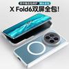 For Vivo X Fold 6 Case For MagSafe Magnetic Acrylic Matte Transparent Back Cover Equipped With Central Hinge Protection Shell