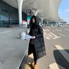 Long hooded down cotton clothes for women's winter new high-end casual versatile thickened warm coat