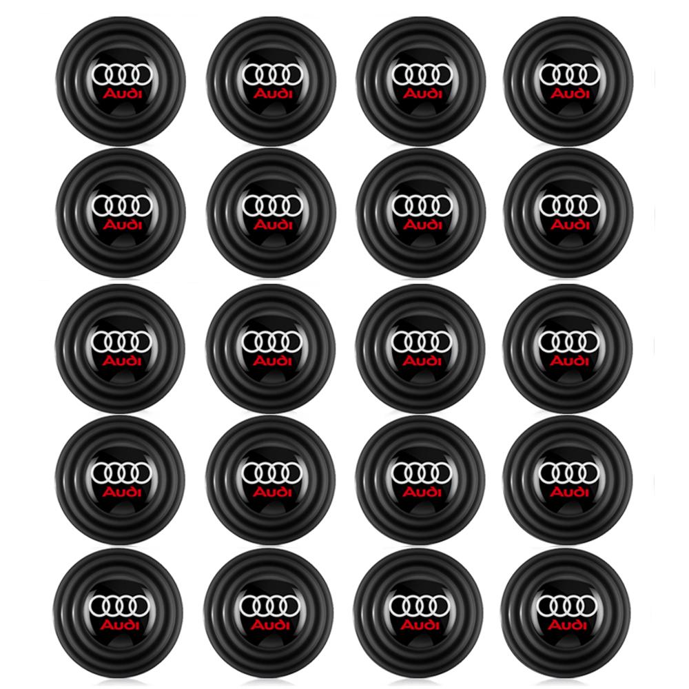2026 Hot Car Badge Door Anti-Shock Absorber Buffer Gasket Silicone Auto Bumper Anti-Collision Sound Absorbing Pad Rubber Decal For qaz14