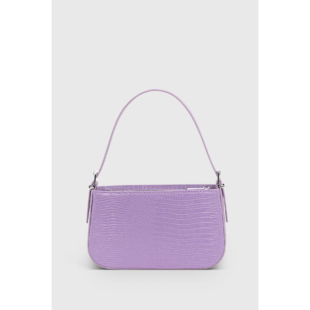 Women's Neon Green Buckle Adjustable Strap Baguette Bag 208