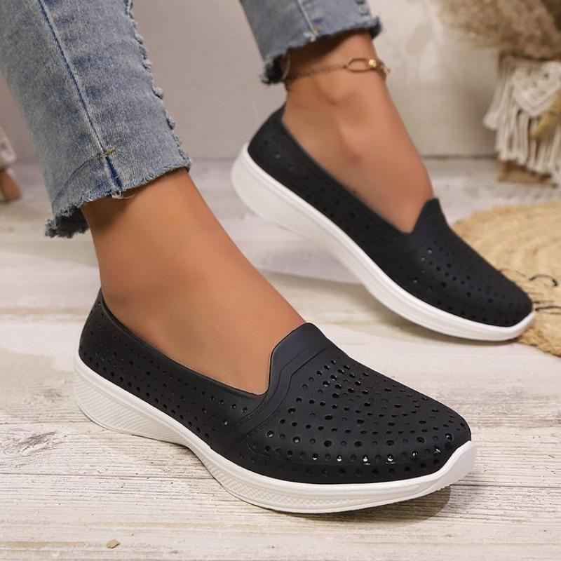 

Модные женские летние повседневные сандалии Женские пластиковые пляжные сандалии Женские нескользящие шлепанцы на плоской подошве Мягкие сандалии-желе 36 чёрный