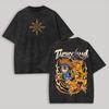 Digimon Anime Liebhaber Gewaschenes T-Shirt Ganzjahreskleidung Hohe Qualität Persönlichkeit Kleidung Übergröße Unisex Neues Modell Paare T-Shirt