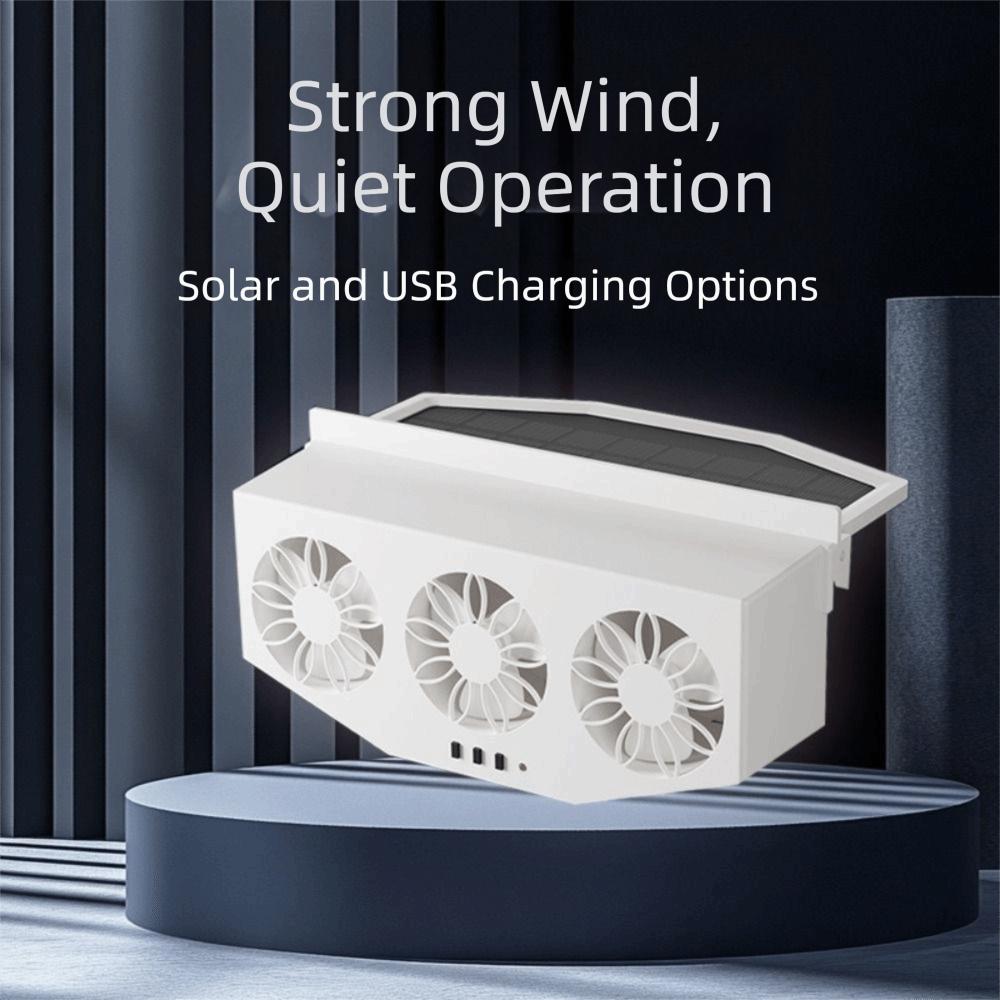 Solar Powered Solar Powered Car Ventilator Continuous Operation Auto Air Vent  Daily Use