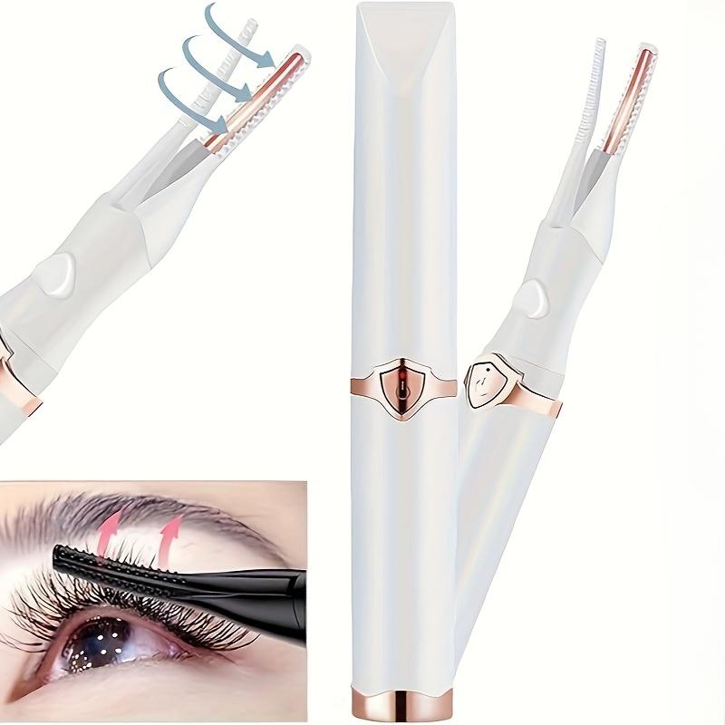 Heated Eyelash Curler USB Rechargeable Electric Eyelash Curler24H Long-Lasting Natural Eyelashes 3 Heating Modes