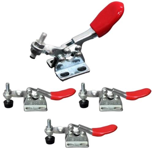 

DIZLAS Toggle Clamp, Fixing Tool, DIY Downward Presser Clamp for Wood and Metal, GH-201A (Set of 4)