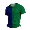 Men's USA Graphic Short Sleeve Shirt with Button Front Collar for Casual Everyday Wear