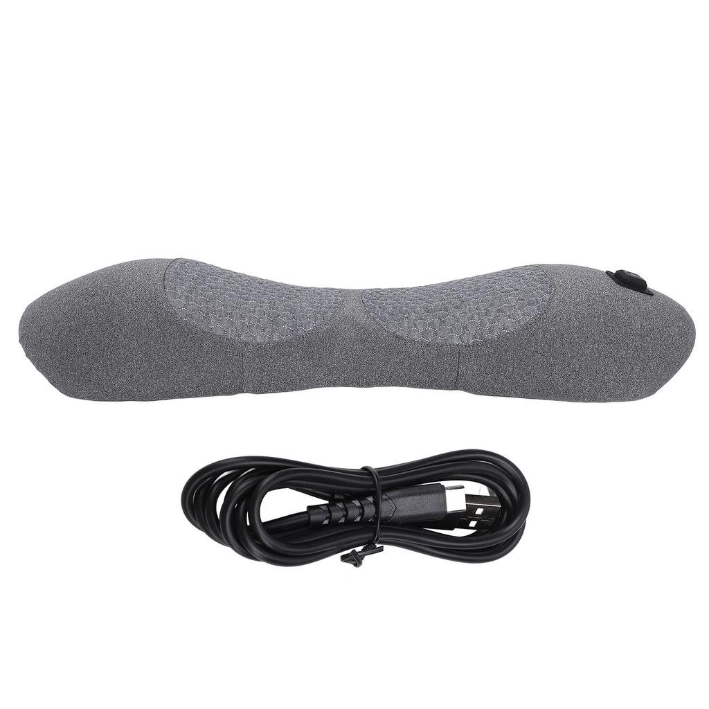 Pernă Lombară Încălzită Alimentată USB 3 Trepte de Încălzire Ergonomică Moale Spumă cu Memorie Încălzire Spate