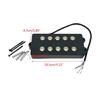 Electric Bass Pickup Mini 5 Strings Bass Neck Bridge Pickups with Mounting Screw