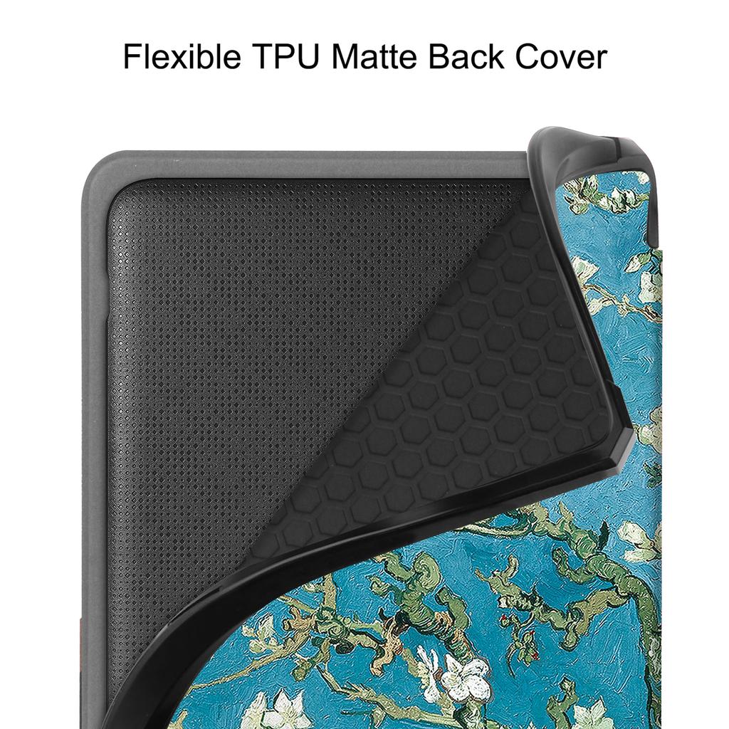 For Kobo Libra Colour Case Auto Sleep/Wake Pattern Printing E-Reader Cover