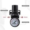 SNS Regulator, 1/4" Bore, PT, 0.05-0.85 MPa Adjustable, Bracket, Gauge, AR2000-02