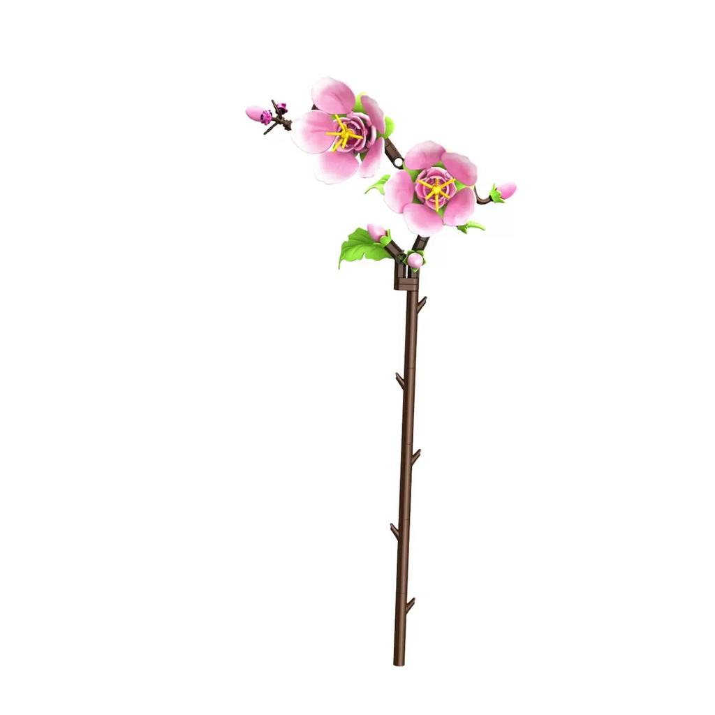 Moc Building Blocks Flower Model Assembly Kit: Diy Educational Building Bouquet Ornament For Girls - Valentine'S Day Gift