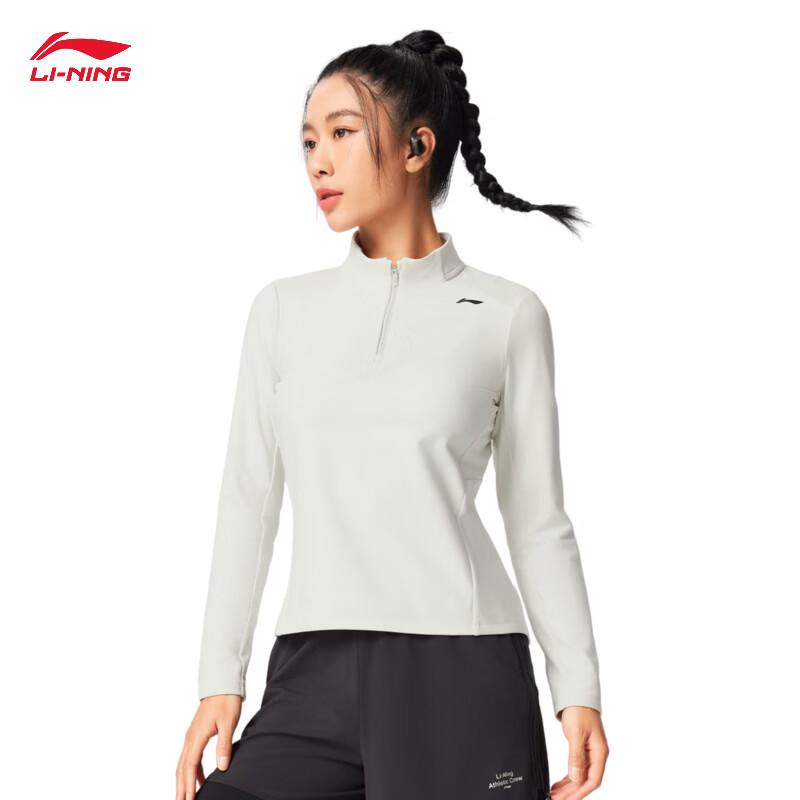 Li-Ning Women's Long-Sleeve Fleece Knit Sports Top