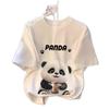 2026 Summer Cartoon Panda Casual Women’s Loose Short-Sleeve T-Shirt