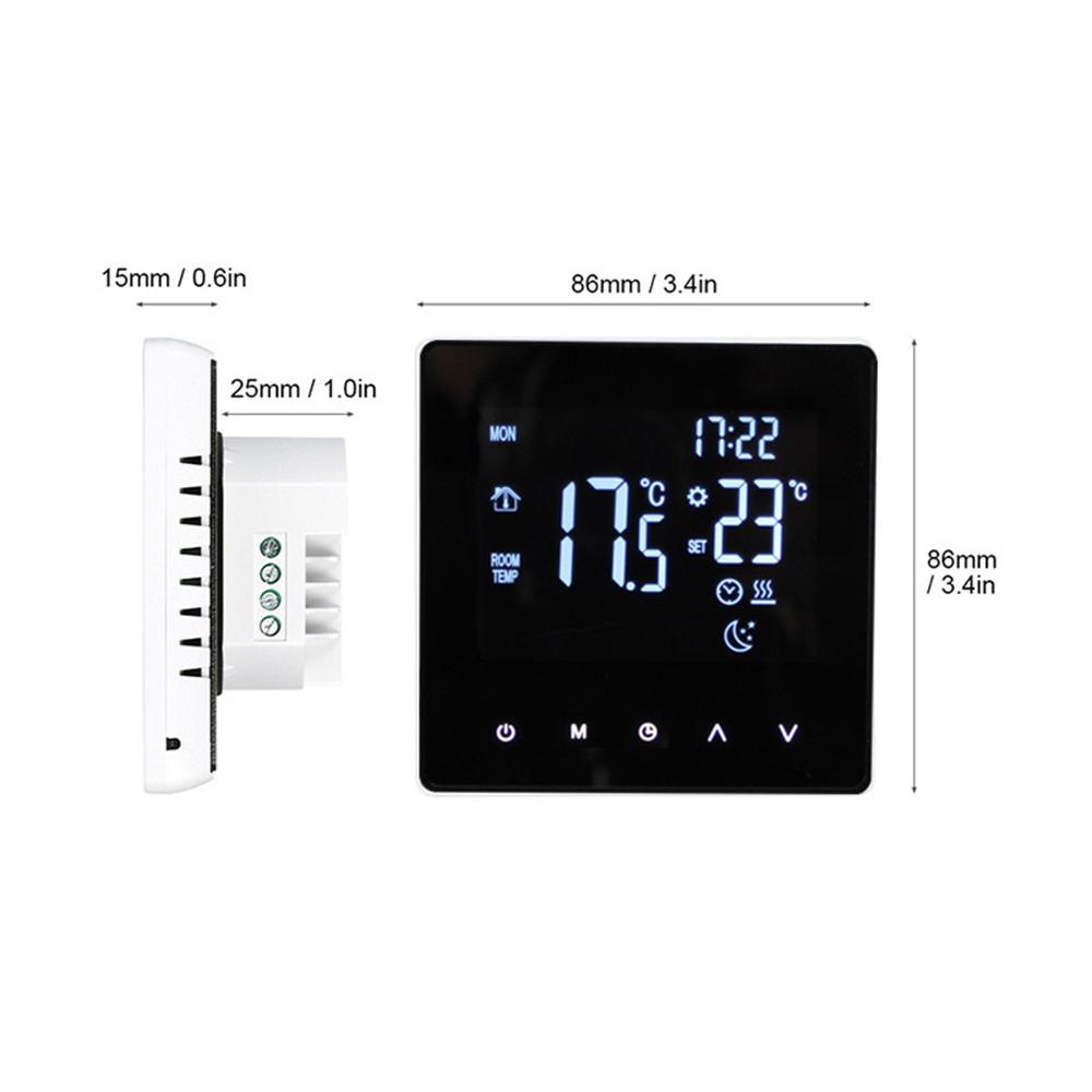 Smart Thermostat LCD Backlit Weekly Programmable Thermostat for Water Hting System