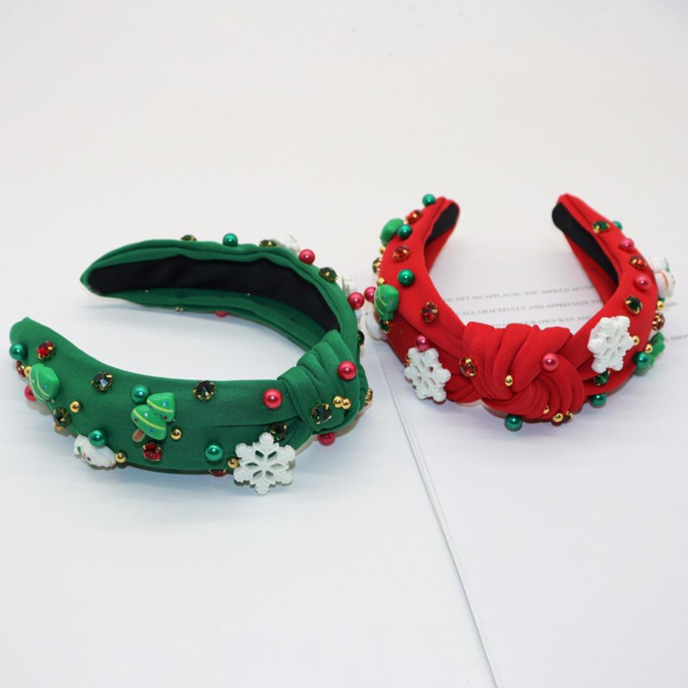Bow Snowman Creative Hair Hoop Snowflake Party Cosplay Props Christmas Hairband Daily