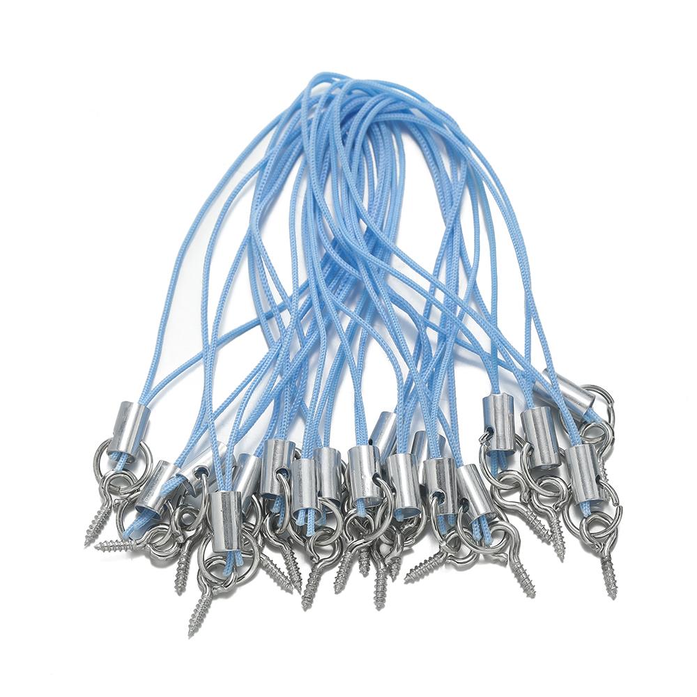 20/50pcs Lanyard Lariat Strap Cord With Eye Pins Screw Colour Strap Charm Cord Rope Keychains Hooks Mobile Phone DIY Accessories