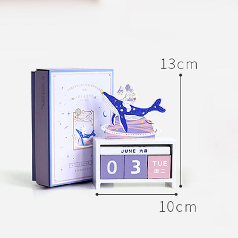 

Настольный календарь Дерево Домашнее украшение Вечный Дата Ручной Многоразовый Блок Подарок Тип 4 Без пакета