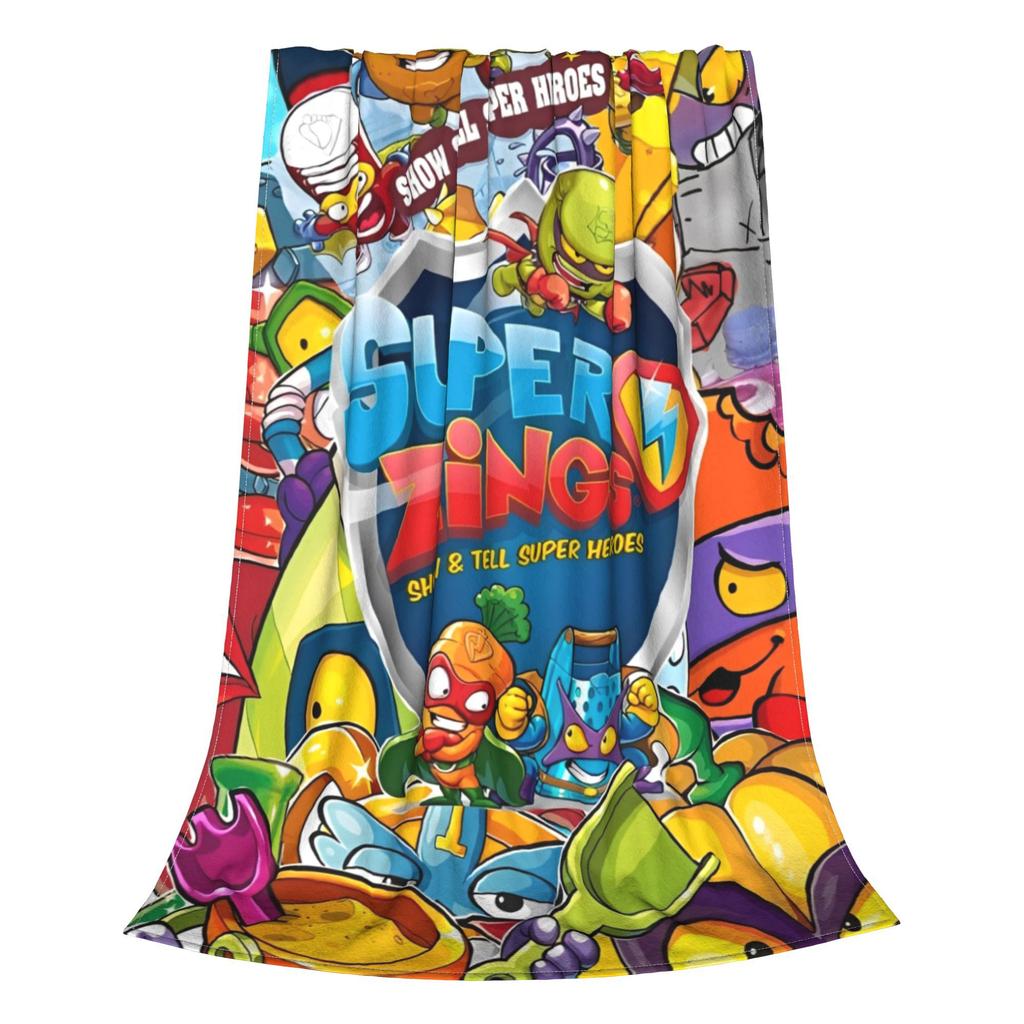 Super Zings Decke Mehrere Größen Super Weich Gemütlich Lustig Superzings Überwurfdecken für Sofa Couch und Bett