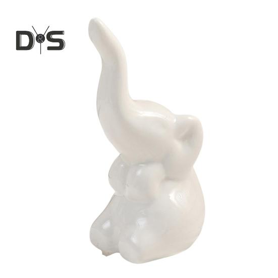 

Статуя слона, мини-керамическая фигурка слона, небольшая полка, настольный предмет, центральный элемент для гостиной, спальни, домашнего декора C