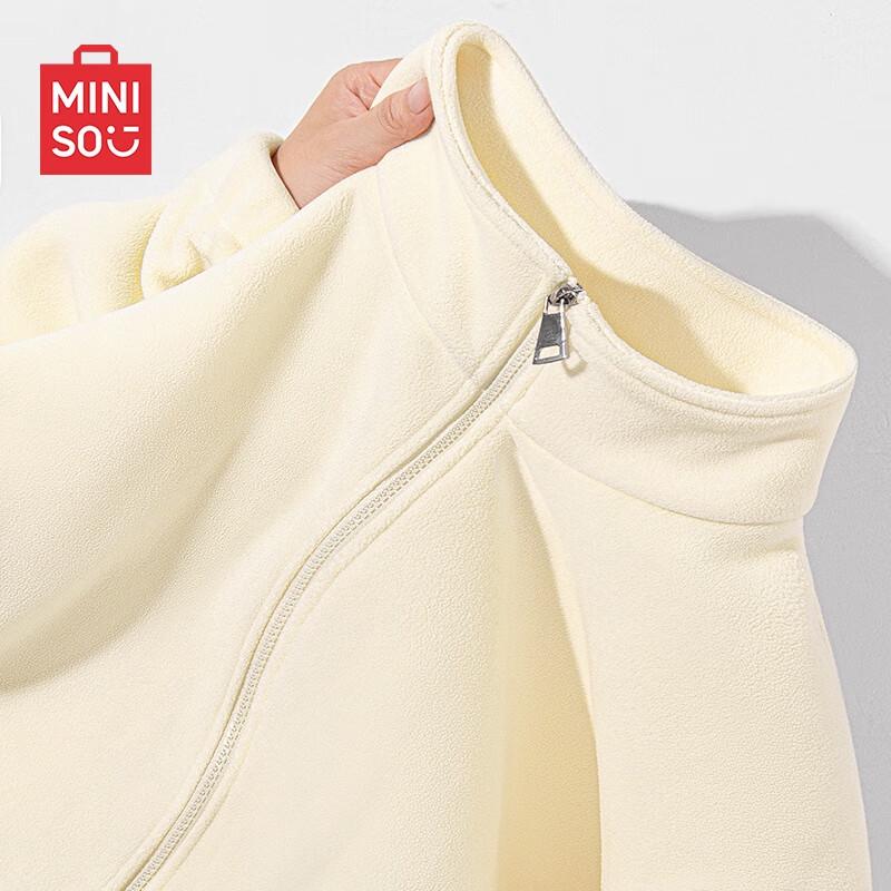 Miniso Men's & Couple's American Style Half-Zip Fleece Sweatshirt