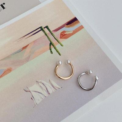 Ronlame Goldarmband Midi Silberohrring Ohrklemme